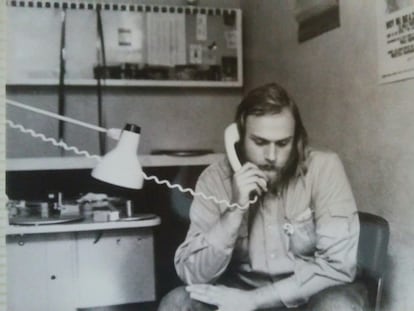 El montador Iván Aledo, en una imagen de 1976.