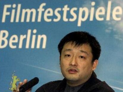 El director Wang Xiaoshuai, ayer, en la presentación de su película.