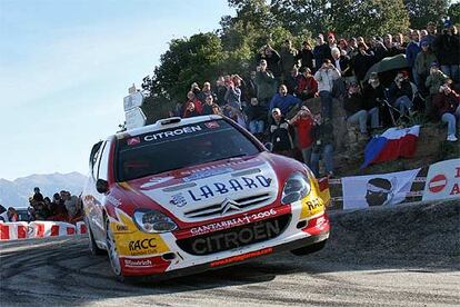 Dani Sordo, en el tramo final del Rally de Córcega.