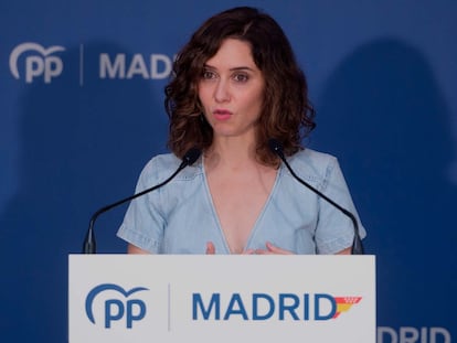 Isabel Díaz Ayuso, presidenta de la Comunidad de Madrid.