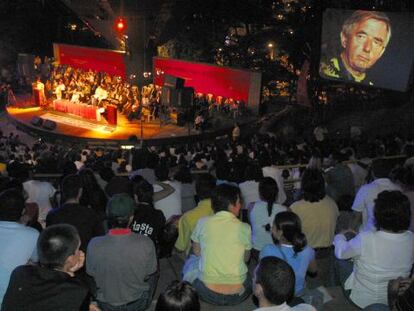 Una actividad del Festival Internacional de Poes&iacute;a de Medell&iacute;n en 2012.