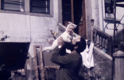 Xavier Pousa con su hija Zara