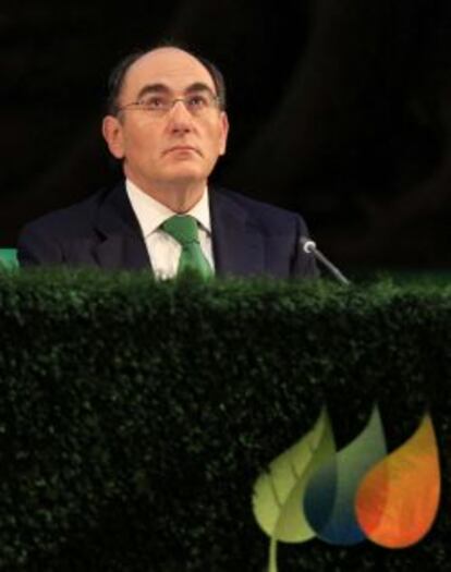 El presidente de Iberdrola, Ignacio S&aacute;nchez Gal&aacute;n, durante su &uacute;ltima junta general de accionistas.