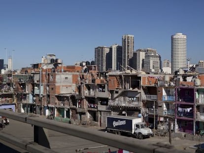 A shantytown in Buenos Aires.