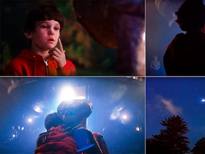 Escena final de E. T El Extraterrestre (1982).