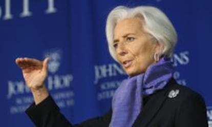 La directora gerente del FMI, Christine Lagarde.