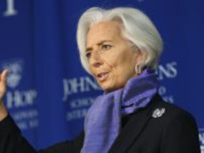 La directora gerente del FMI, Christine Lagarde.