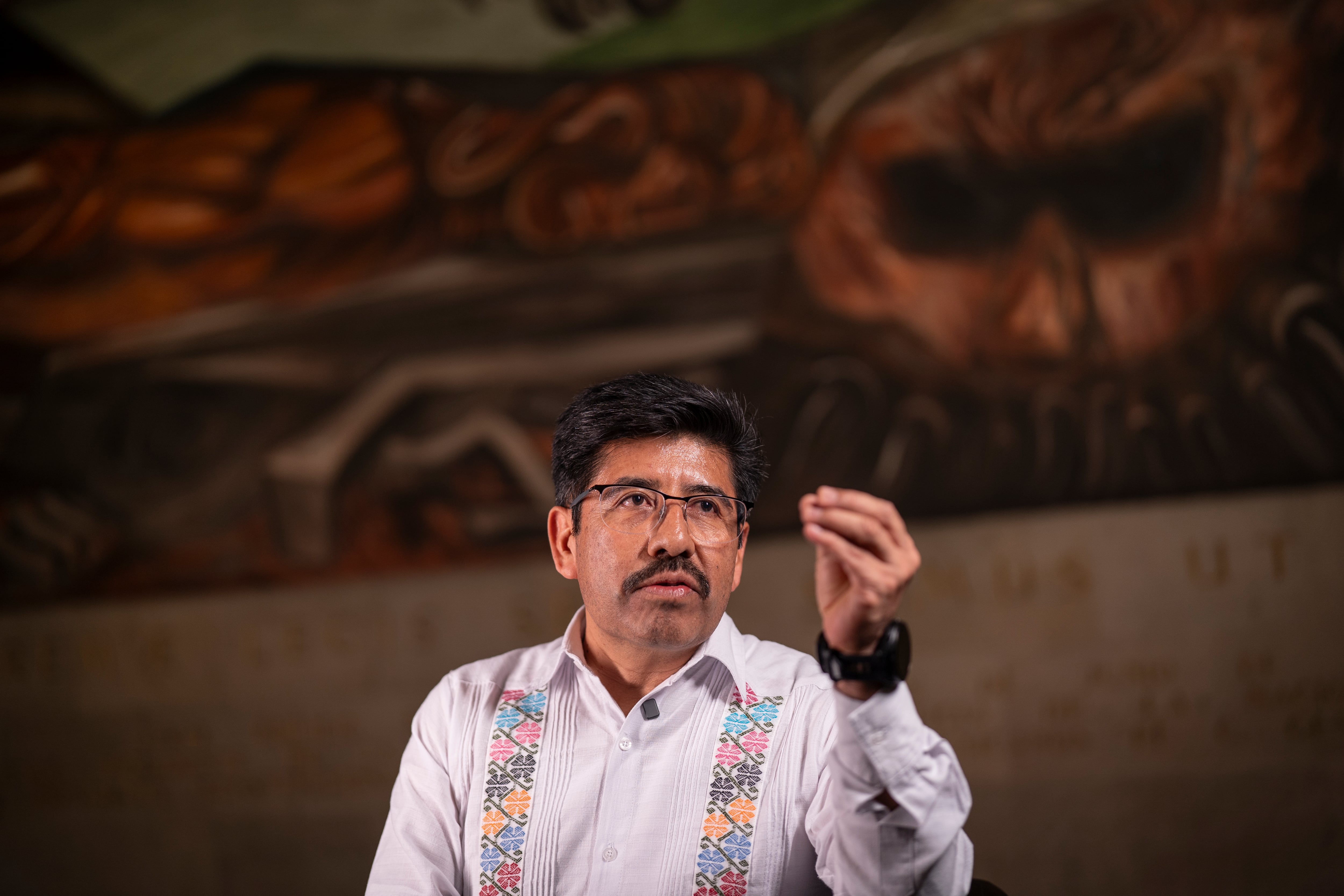 Hugo Aguilar Ortíz, Ministro de la Suprema Corte de Justicia de la Nación de México, durante una entrevista para EL PAÍS, en las instalaciones de la SCJN, en Ciudad de México, el 23 de septiembre de 2026.