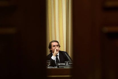 José Maria Aznar in Congress on Tuesday.