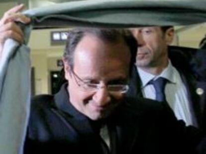 François Hollande, tras conocer su vitoria en las elecciones presidenciales francesas el 22 de abril de 2012.
