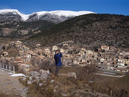 Vista del pueblo leridano de Gósol, en la sierra del Cadí, donde veraneó el joven Pablo Picasso a sus 24 años (en 1906).