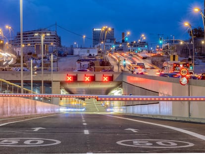 El túnel de Glòries, una semana antes de su apertura, prevista para el 6 de noviembre de 2021.