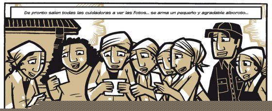 Una viñeta de la novela gráfica 'La máquina de Efrén'.