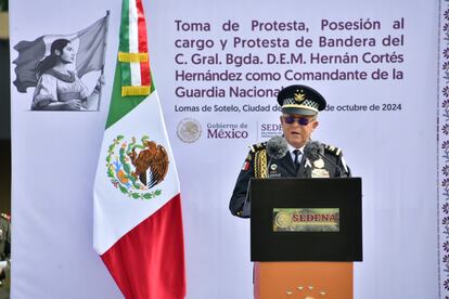 Hernán Cortés, Comandante Interino de la Guardia Nacional, el 5 de octubre de 2024.