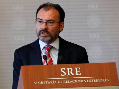 El ministro mexicano de Exteriores, Luis Videgaray.