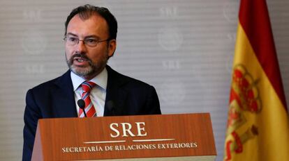 El ministro mexicano de Exteriores, Luis Videgaray.