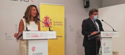 Yolanda Díaz, ministra de Trabajo y José Luis Escrivá, ministro de Inclusión, Seguridad Social y Migraciones.