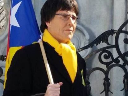 Joaquín Reyes, caracterizado como Carles Puigdemont.