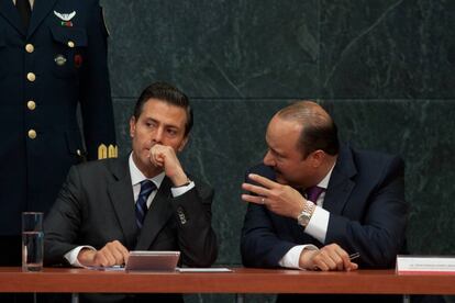 Pe&ntilde;a Nieto y C&eacute;sar Duarte, en marzo de 2015. 