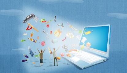 Compras 'online'.