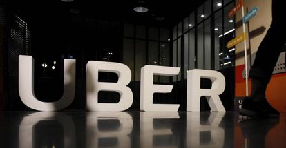 Logo de Uber. 