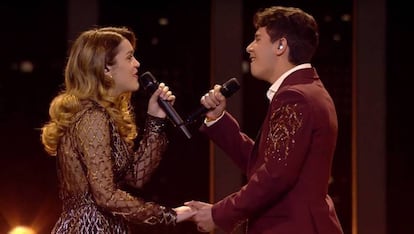 Amaia y Alfred, en el Festival de Eurovision de 2018.