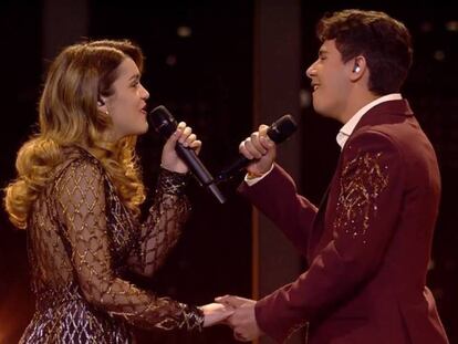 Amaia y Alfred, en el Festival de Eurovision de 2018.