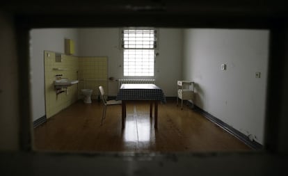 Una celda dentro de la zona de enfermería.