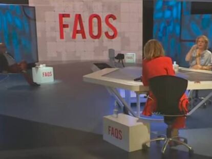 Pilar Rahola, a un dels programes de FAQS.