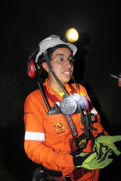 Verónica Ruiz Gutiérrez, supervisora en la Minera Madero de Industria Peñoles, en el Estado central de Zacatecas.