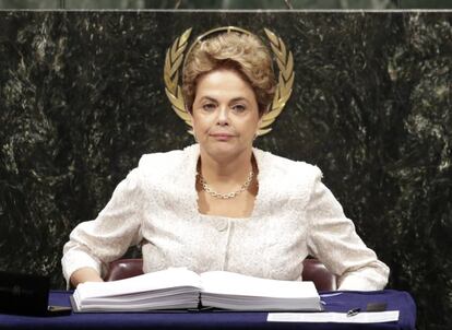 Dilma Rousseff na ONU, no dia 22.