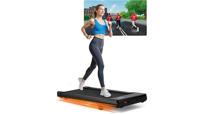 Cinta de correr con inclinación manual.