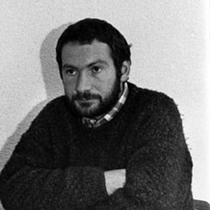 Joseba Sarrionandia en una foto tomada el 10 de mayo de 1985 durante una entrevista en la cárcel de Martutene.
