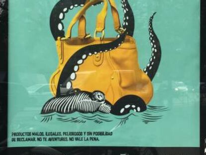 El Ayuntamiento retira una de las imágenes de la campaña contra la venta ilegal