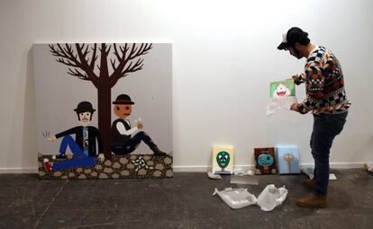 Montaje en la galería Pelaires de Palma de Mallorca en la 33º edición de ARCOmadrid
