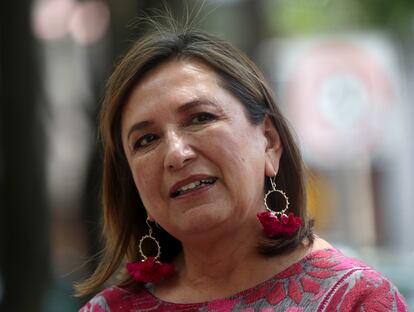 La precandidata Xóchitl Gálvez, en Ciudad de México.