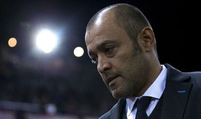 Nuno, en el partido ante el Atlético.