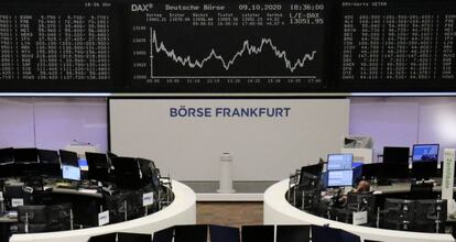 Gráfico del Dax en la Bolsa de Francfort