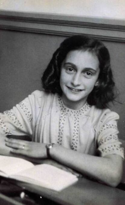 Retrato de Ana Frank.