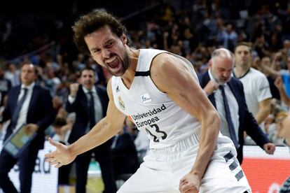 Llull celebra una canasta el pasado domingo contra Unicaja.