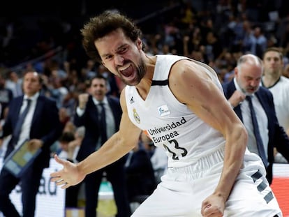 Llull celebra una canasta el pasado domingo contra Unicaja.