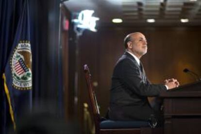 El presidente de la Reserva Federal de los Estados Unidos, Ben Bernanke. EFE/Archivo