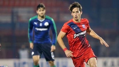 Pedro Arce durante un partido de la temporada pasada