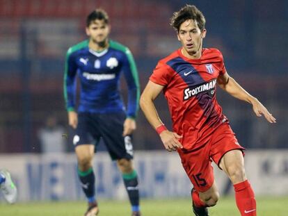 Pedro Arce durante un partido de la temporada pasada