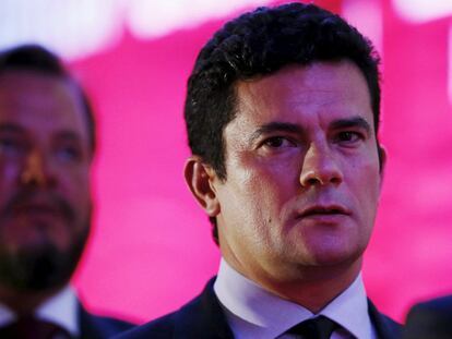 O juiz federal Sergio Moro, em evento no dia 9 de março em Curitiba.