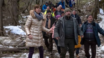 Protagonistas de la película Bienvenido a la montaña que se estrena en Movistar Plus+