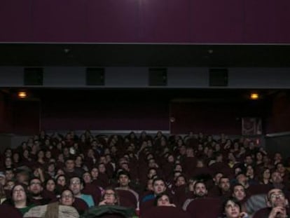 Una sala de cine en Barcelona.