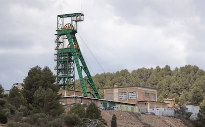 Pozo de la mina de potasa de Cabanasses, en Súria (Barcelona), el 11 de mayo.