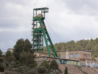 Pozo de la mina de potasa de Cabanasses, en Súria (Barcelona), el 11 de mayo.