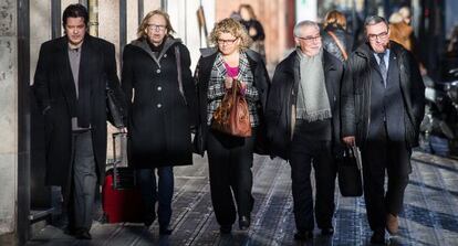 Daniel Font, Maria Badia, Marina Geli, &Agrave;ngel P&eacute;rez y &Agrave;ngel Ros, en una imagen de archivo.